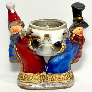 Christmas Tradition Snowmen Tea Light Candle